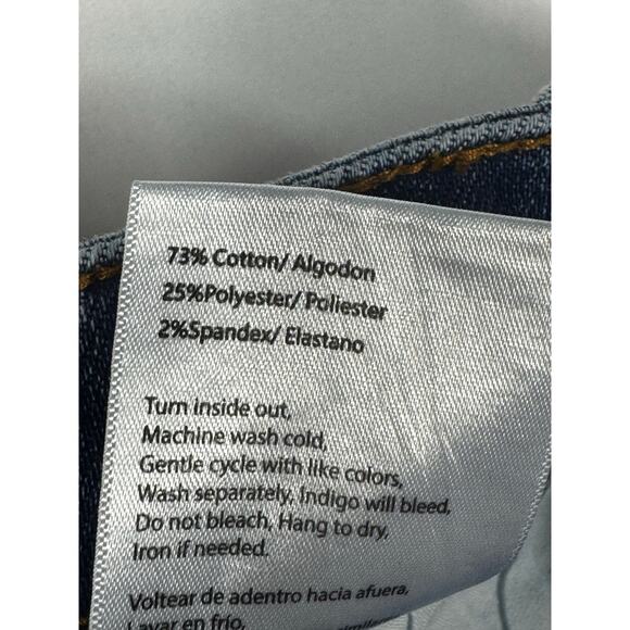 Social Threads x Risen Women's Straight Stretch Denim Jeans - Size 1/25 (25x26) - Picture 6 of 6